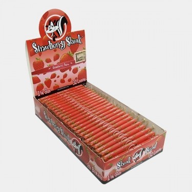 Papel de sabores Skunk Brand strawberry skunk display