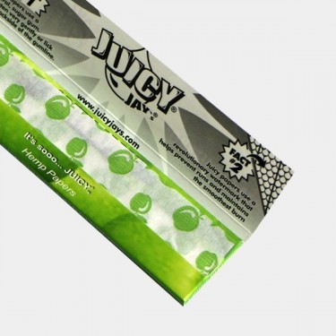 Juicy Jay's Papel de Fumar de Sabores green apple abierto