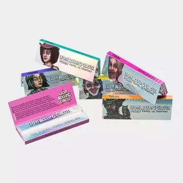 Ultra thin Regular Silver Lion Rolling Circus Rolling Papers - GB The Green Brand