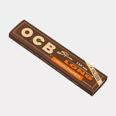 OCB Virgin Slim Long Papers + Tips - GB The Green Brand