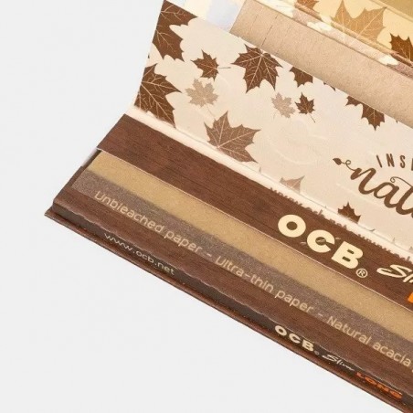 Papel OCB Virgin Slim Long + Filtros abierto