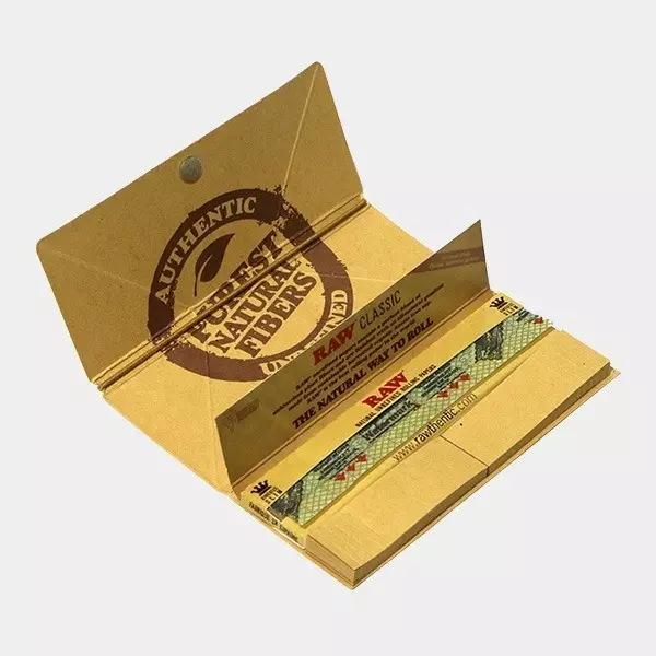 RAW King Size Artisan papel com bandeja - GB The Green Brand