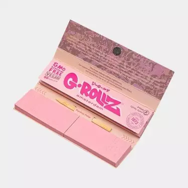 G-Rollz Pink King Size Rolling Papers + Tips - GB The Green Brand
