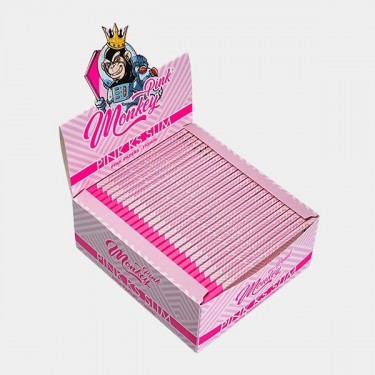 Papel King Size Slim Monkey King display rosa