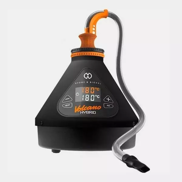 Vaporizador Volcano Hybrid negro boquilla