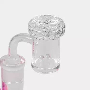 BHO 17cm Glass Bong Carb Cap + 2 Terp Perls