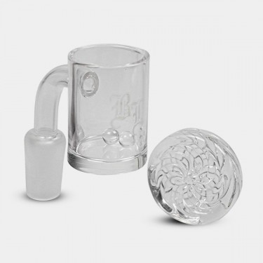 Banger mit Carb Cap + 2 Terp Perlen, zerlegt