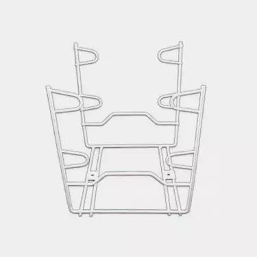 Metal frame for extractor fans - GB