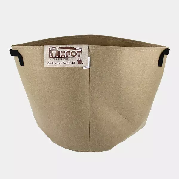 Brown Large Fabric Planters - Grow Barato