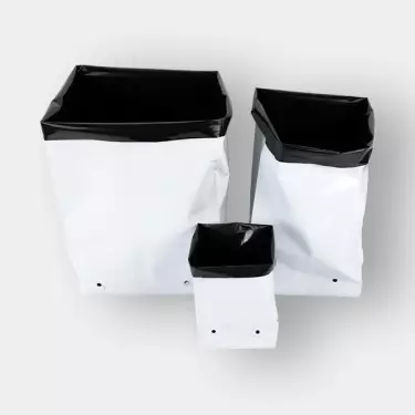 White Plastic grow bags in several sizes - GB