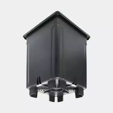 Black Elevated Square Flowerpot - GB