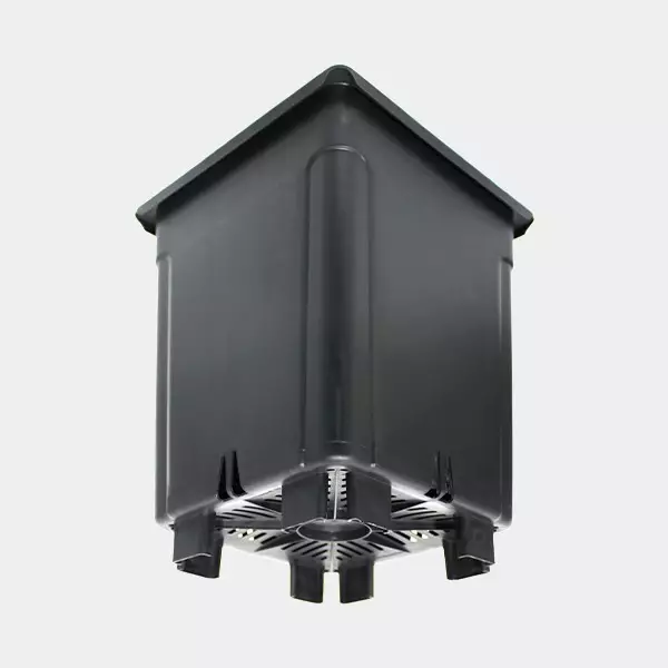 Black Elevated Square Flowerpot - GB