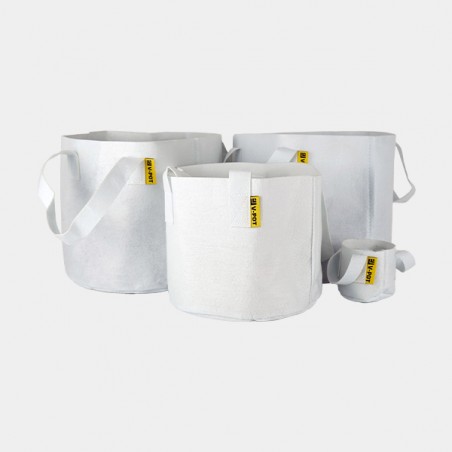 Maceta V-Pot de Tela Blanca