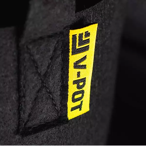 Vaso V-Pot Tecido Preto Vaso V-Pot de Tecido Preto Evocrop - GB The Green Brand