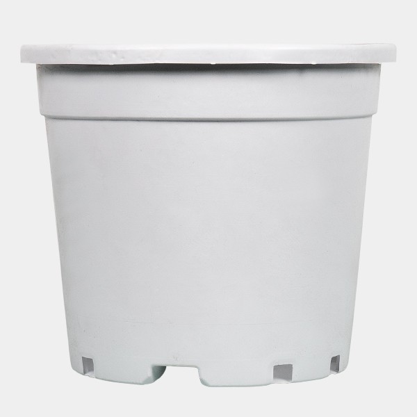 Maceta/contenedor grande blanca con asas 17L