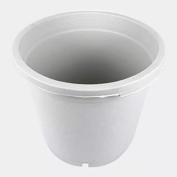 Large White Flower Pot with Handles