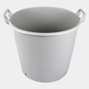 Maceta/contenedor grande blanca con asas 50L