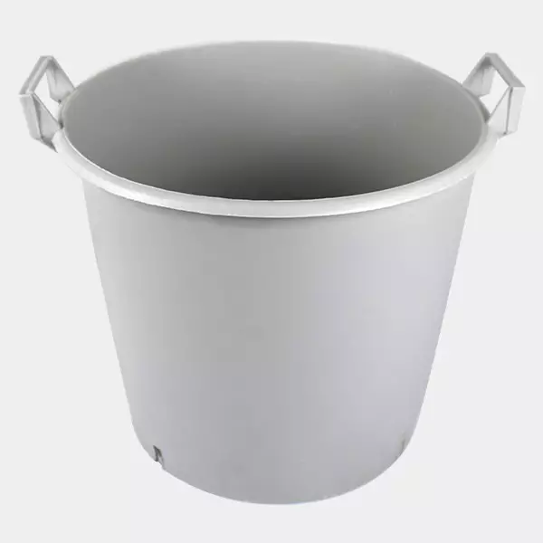 Large White Flower Pot with Handles