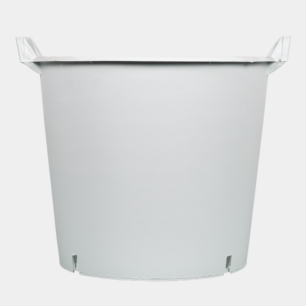 Maceta/contenedor grande blanca con asas 50L