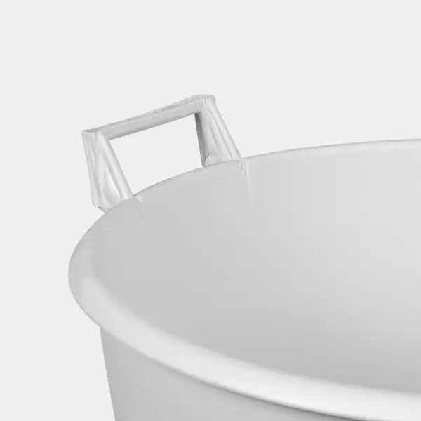 Large White Flower Pot with Handles