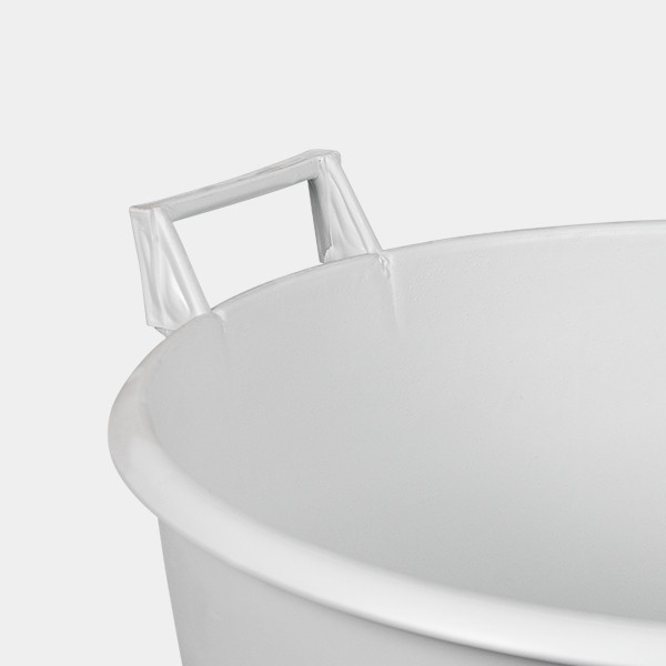 Maceta/contenedor grande blanca con asas 50LA