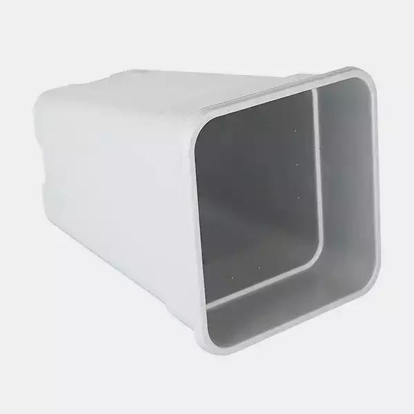 Macetas Blancas Cuadradas ladeada