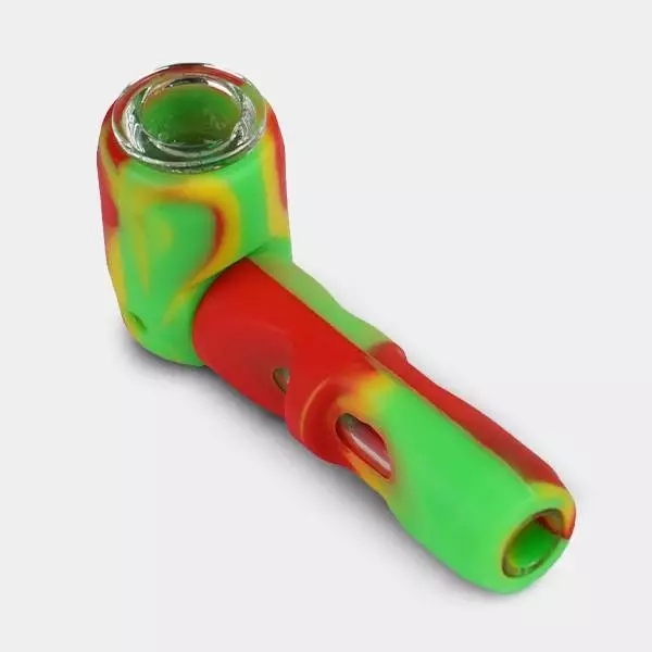 Silicone Pipe with Glass Bowl - GB The Green Brand
