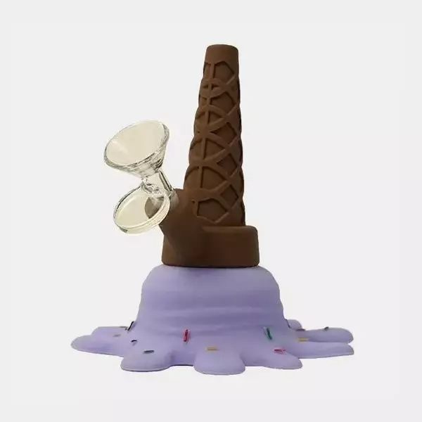 Bong Silicona Helado uva