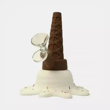 Bong Silicona Helado nata