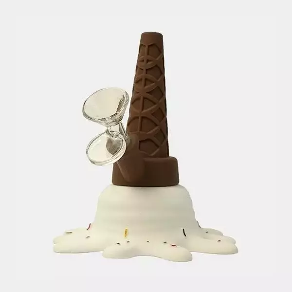 Bong Silicona Helado nata