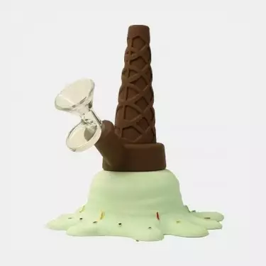 Bong Silicona Helado pistacho