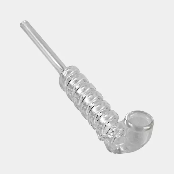 View Pipa de cristal con espiral 17cm