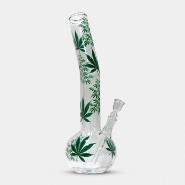 Bong de Cristal Hojas