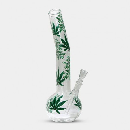 Bong de Cristal Hojas