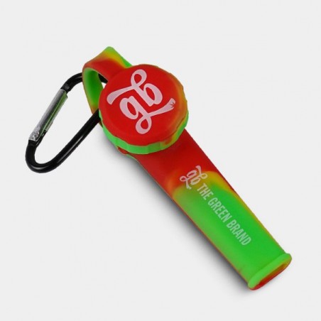 Pipa de Silicona Llavero GB rasta