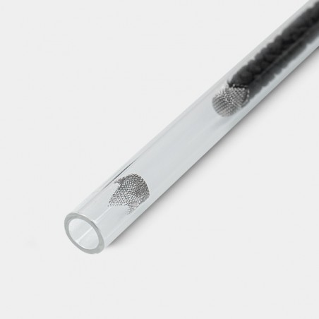 Pipa de Vidrio con Carbón Activo One Hitter corona