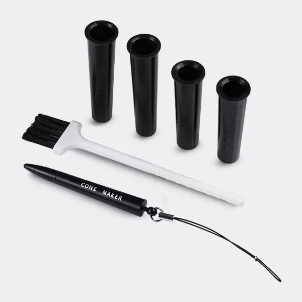 Bandeja de enrolar com cone, escovas e suportes Magic Mushrooms acessórios