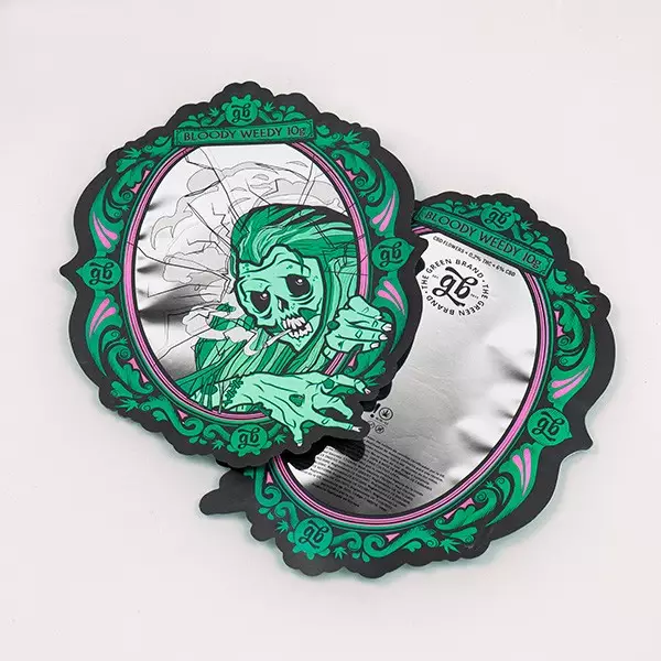 Flores CBD GB 'Bloody Weedy' Edición Limitada detalle bolsa