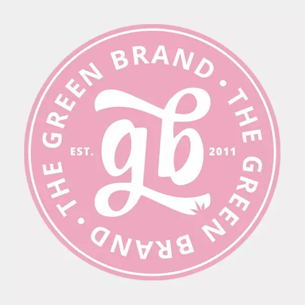 Pegatina GB Corporativa circular rosa