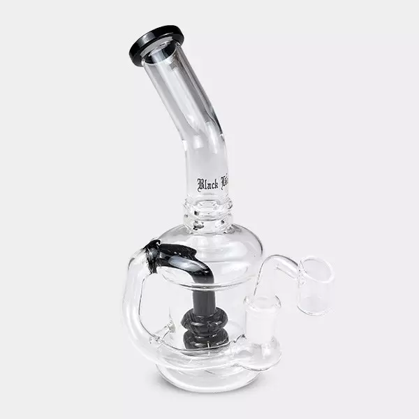 Black Leaf Double Percolator Bong Black Leaf Double Percolator Bong - GB The Green Brand