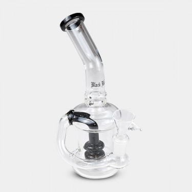 Bong Percolador Doble Black Leaf negro