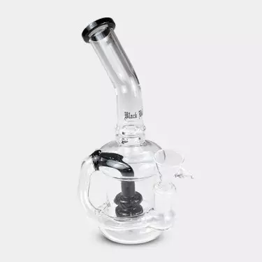 Bong Percolador Doble Black Leaf negro