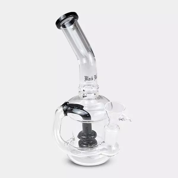 View Bong Percolador Doble Black Leaf negro