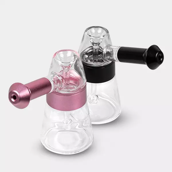 View Bubbler de Vidro e Alumínio 11,5 cm