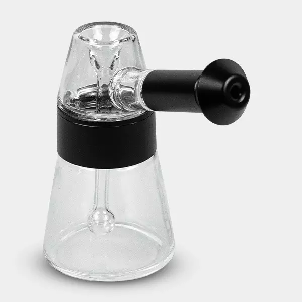 Bubbler de Cristal y Aluminio 11.5 cm negro
