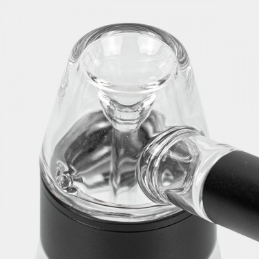 Bubbler de Cristal y Aluminio 11.5 cm negro
