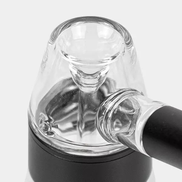 Bubbler de Cristal y Aluminio 11.5 cm negro