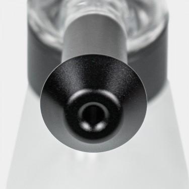 Bubbler de Cristal y Aluminio 11.5 cm negro