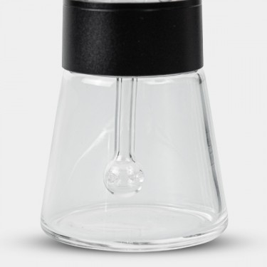 Bubbler de Cristal y Aluminio 11.5 cm negro