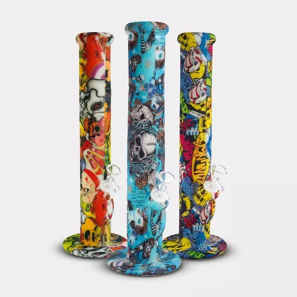 View Fluorescente de silicone Bong XL - GB A marca verde